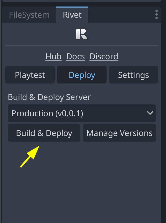 Godot plugin deploy screen